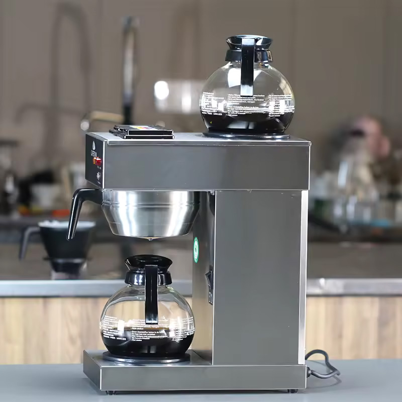 Caferina Commercial Drip Coffee Brewer with two Pots - Thumbnail 2