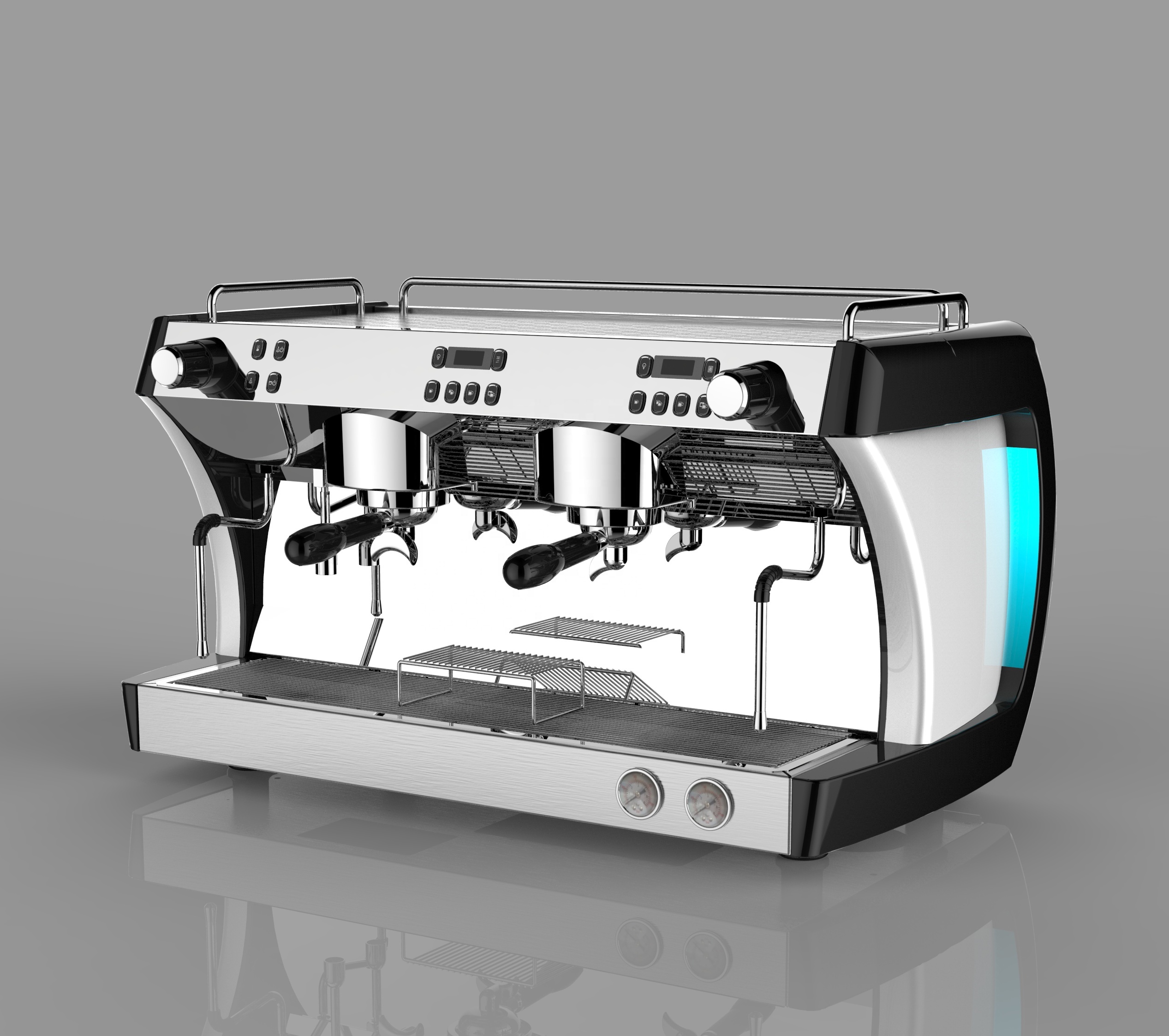 Semi-automatic Espresso Double-head Coffee Machine - Thumbnail 2