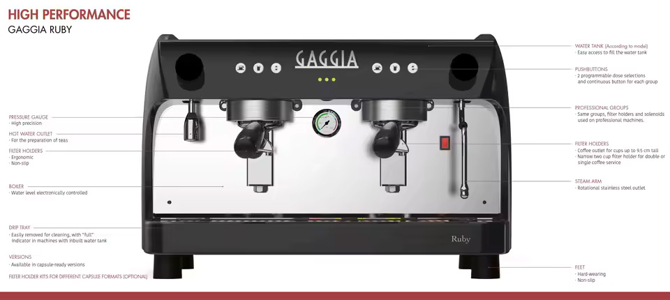 Italian GAGGIA Espresso Coffee Machine - Thumbnail 2