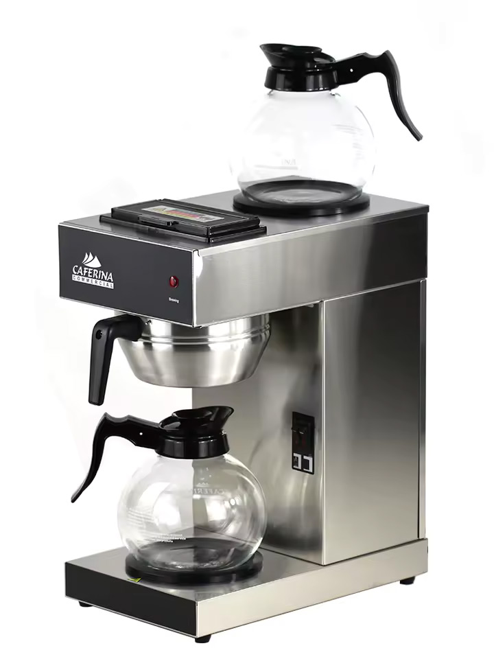 Caferina Commercial Drip Coffee Brewer with two Pot